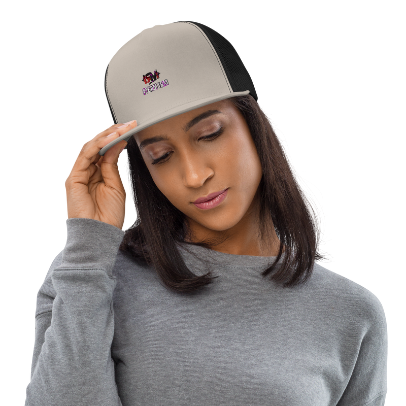 Gorra tipo trucker plana M