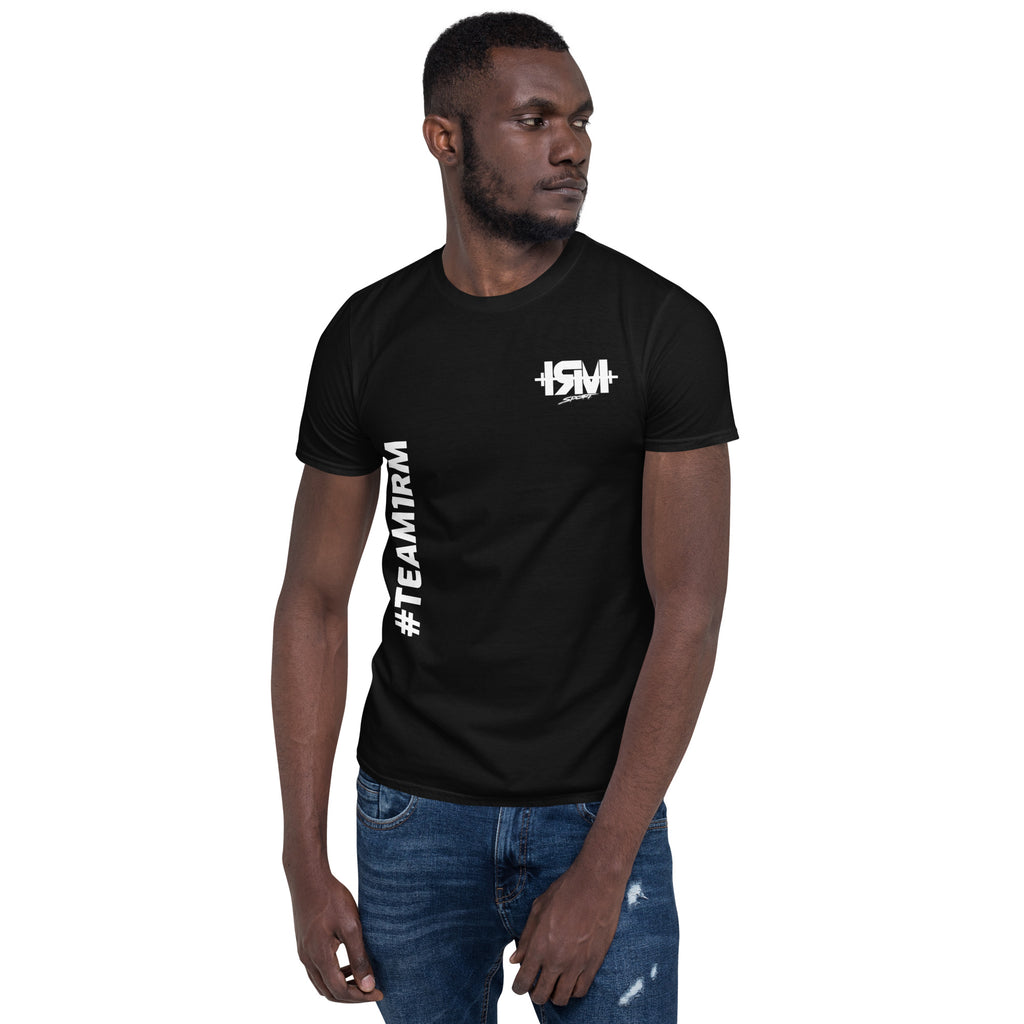 Camiseta de manga corta unisex vertical lateral