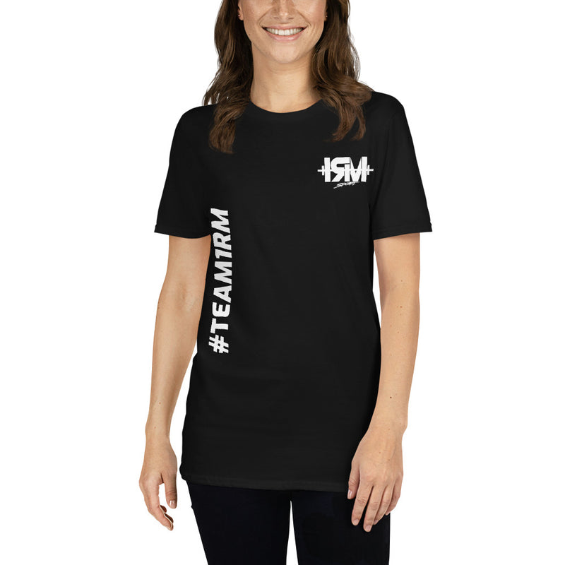Camiseta de manga corta unisex vertical lateral