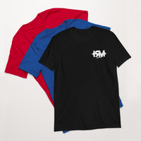 Camiseta de manga corta unisex logo blanco frontal