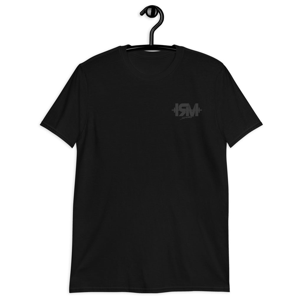 Camiseta de manga corta unisex black logo #team negro