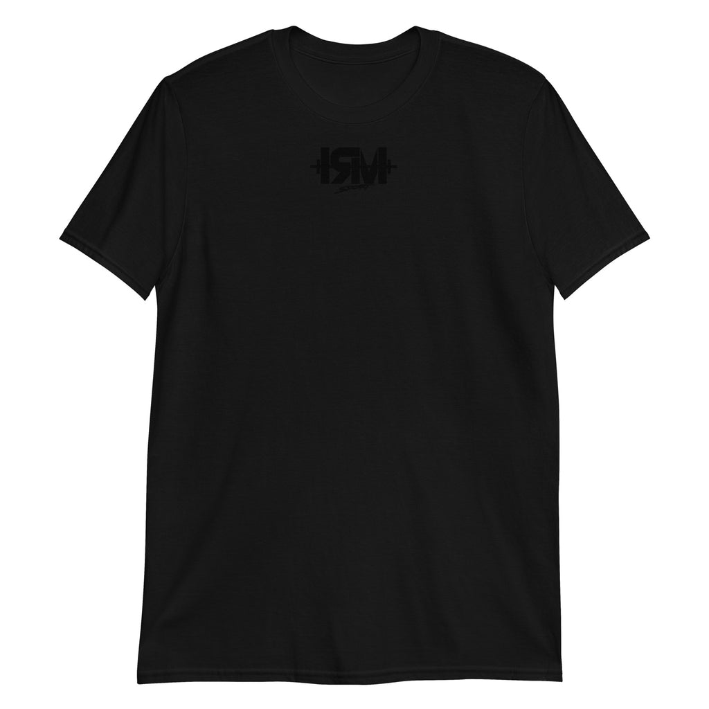 Camiseta de manga corta unisex logo black centro