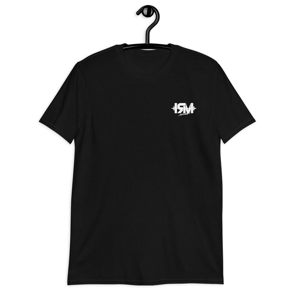 Camiseta de manga corta unisex logo trasero color