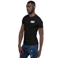 Camiseta de manga corta unisex vertical lateral