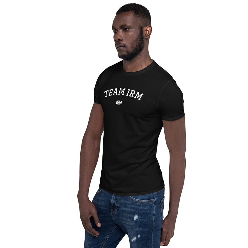 Camiseta de manga corta unisex curva 1RM