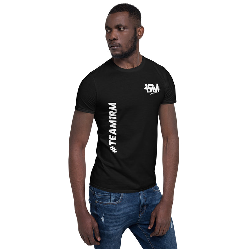 Camiseta de manga corta unisex vertical lateral