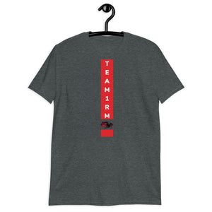 Camiseta de manga corta unisex team vertical