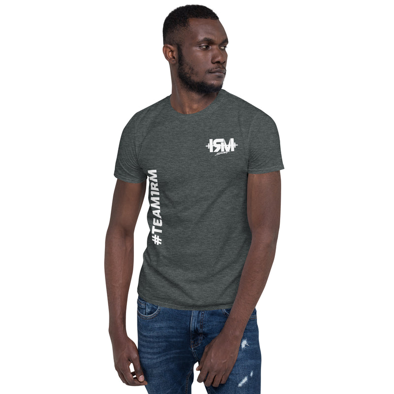 Camiseta de manga corta unisex vertical lateral