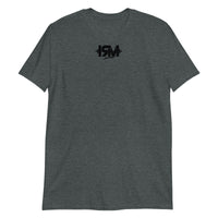 Camiseta de manga corta unisex logo black centro