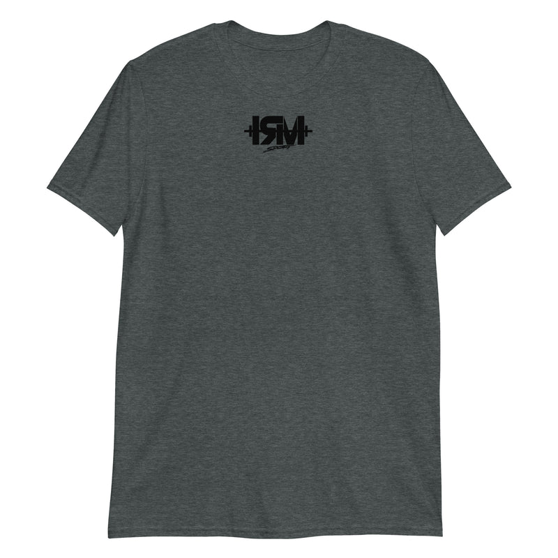 Camiseta de manga corta unisex logo black centro