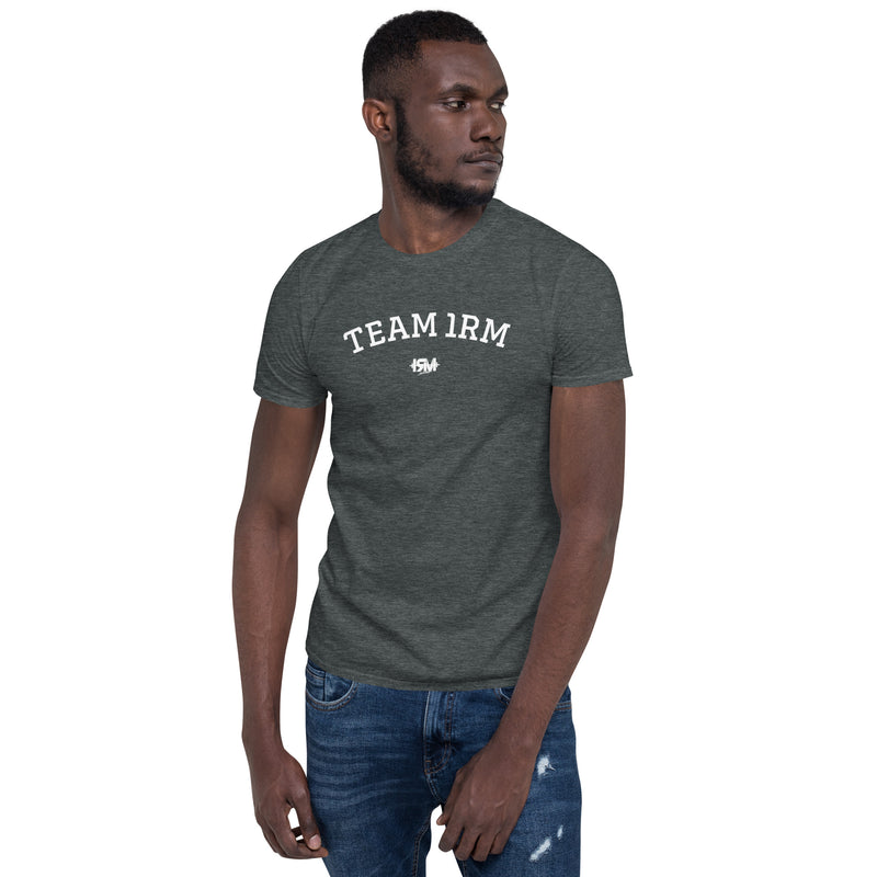 Camiseta de manga corta unisex curva 1RM