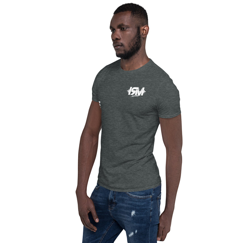 Camiseta de manga corta unisex vertical lateral