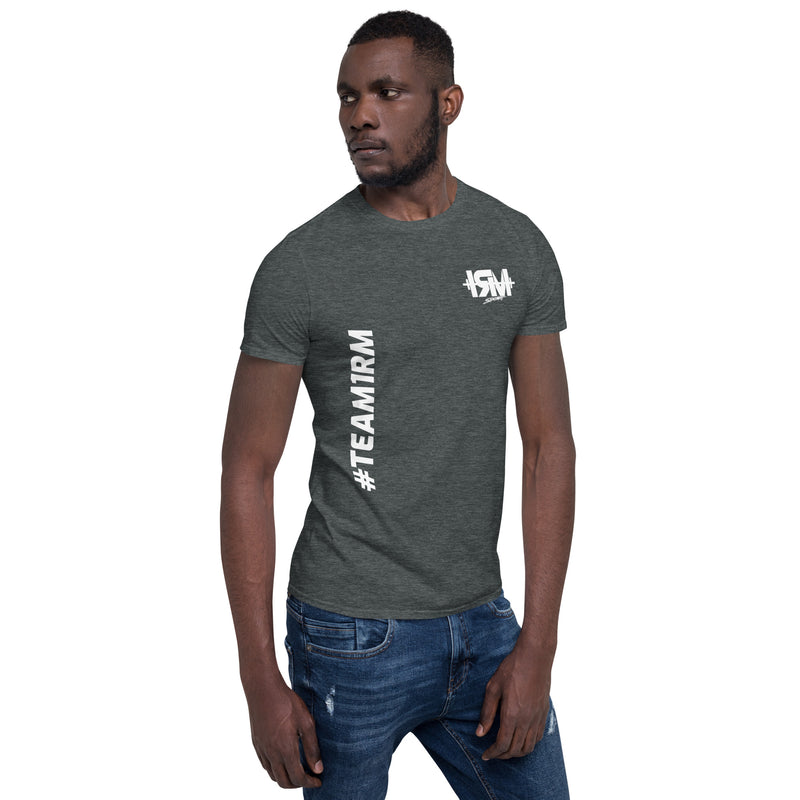 Camiseta de manga corta unisex vertical lateral