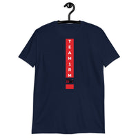 Camiseta de manga corta unisex team vertical