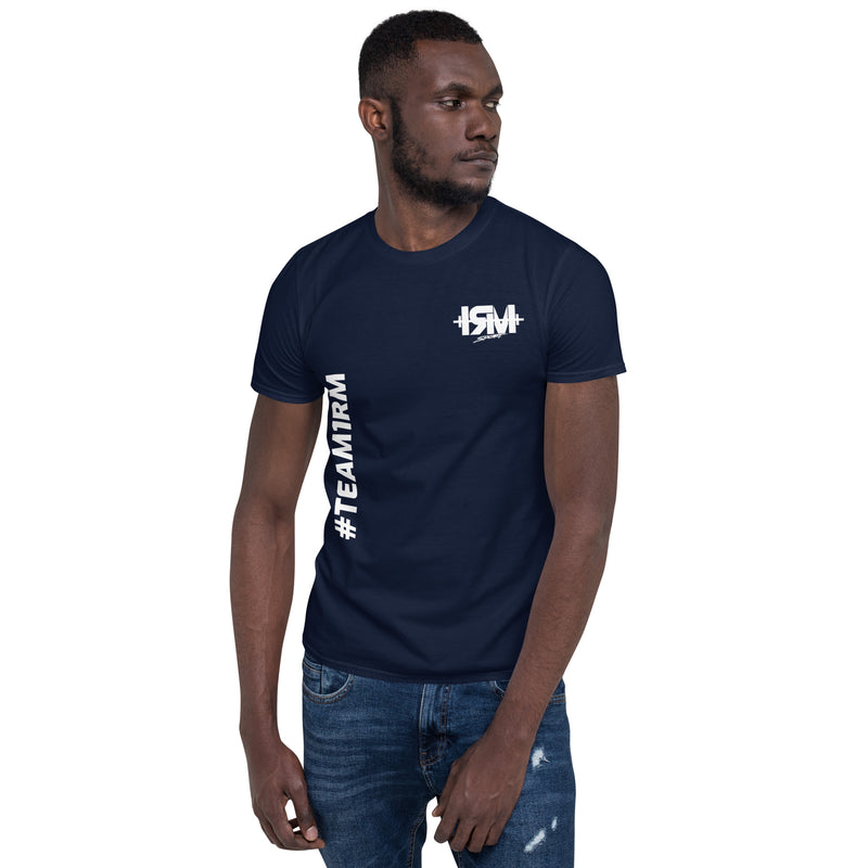 Camiseta de manga corta unisex vertical lateral