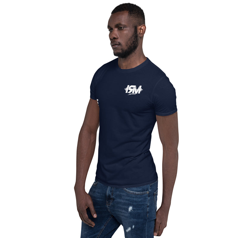 Camiseta de manga corta unisex vertical lateral