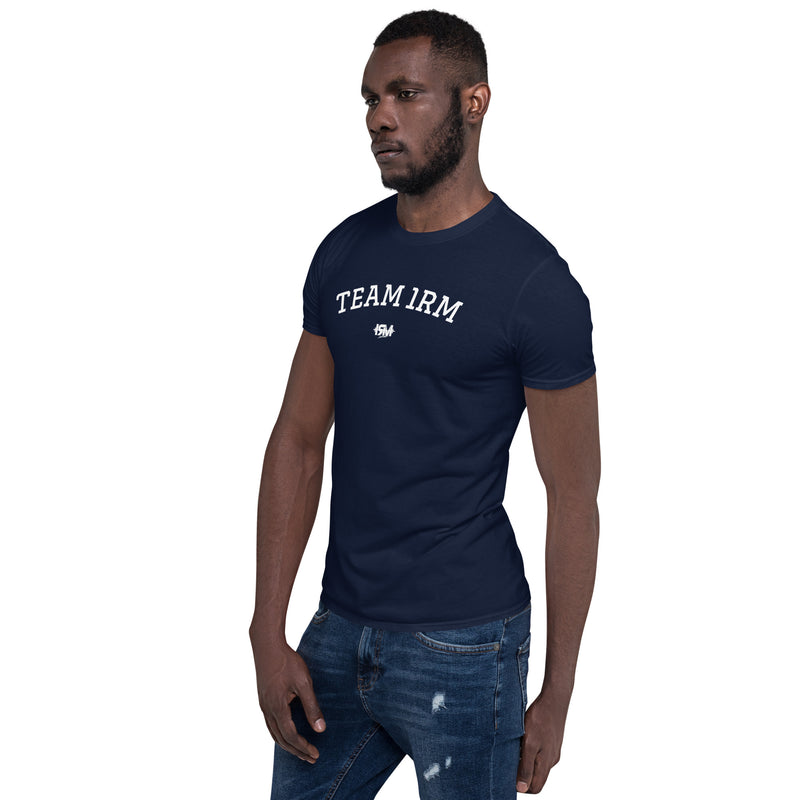Camiseta de manga corta unisex curva 1RM