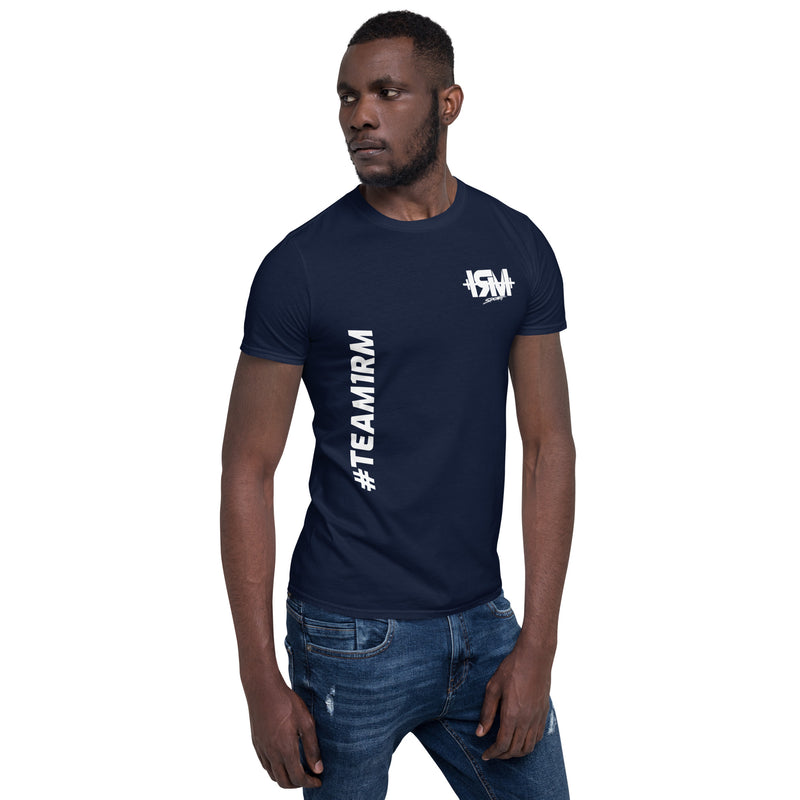 Camiseta de manga corta unisex vertical lateral