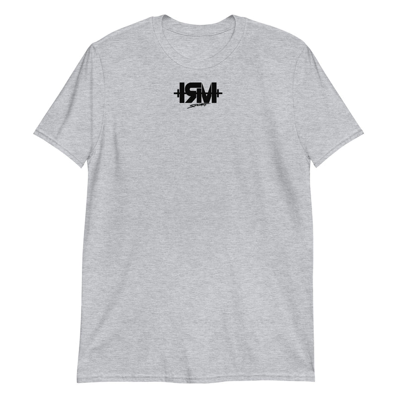Camiseta de manga corta unisex logo black centro