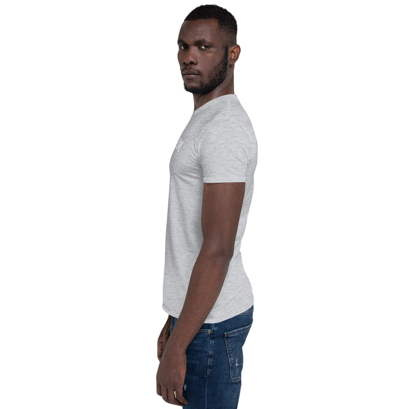Camiseta de manga corta unisex curva 1RM