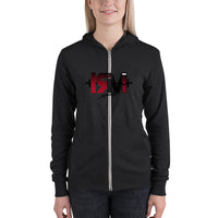 Sudadera con cremallera unisex centro