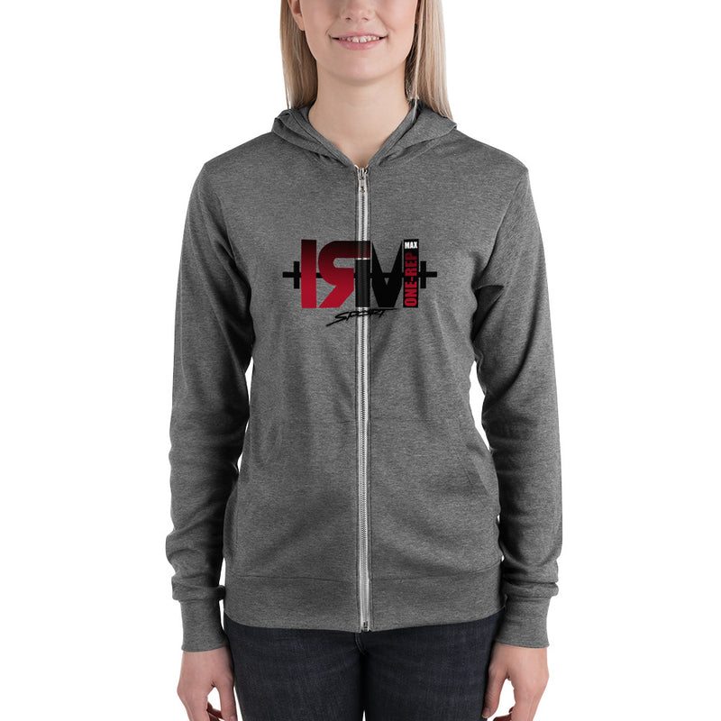 Sudadera con cremallera unisex centro
