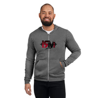 Sudadera con cremallera unisex centro