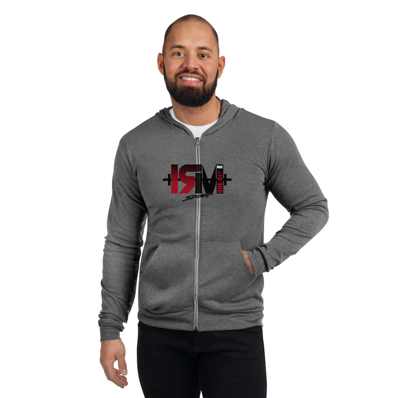 Sudadera con cremallera unisex centro