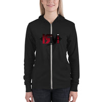 Sudadera con cremallera unisex centro
