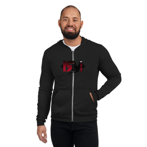 Sudadera con cremallera unisex centro
